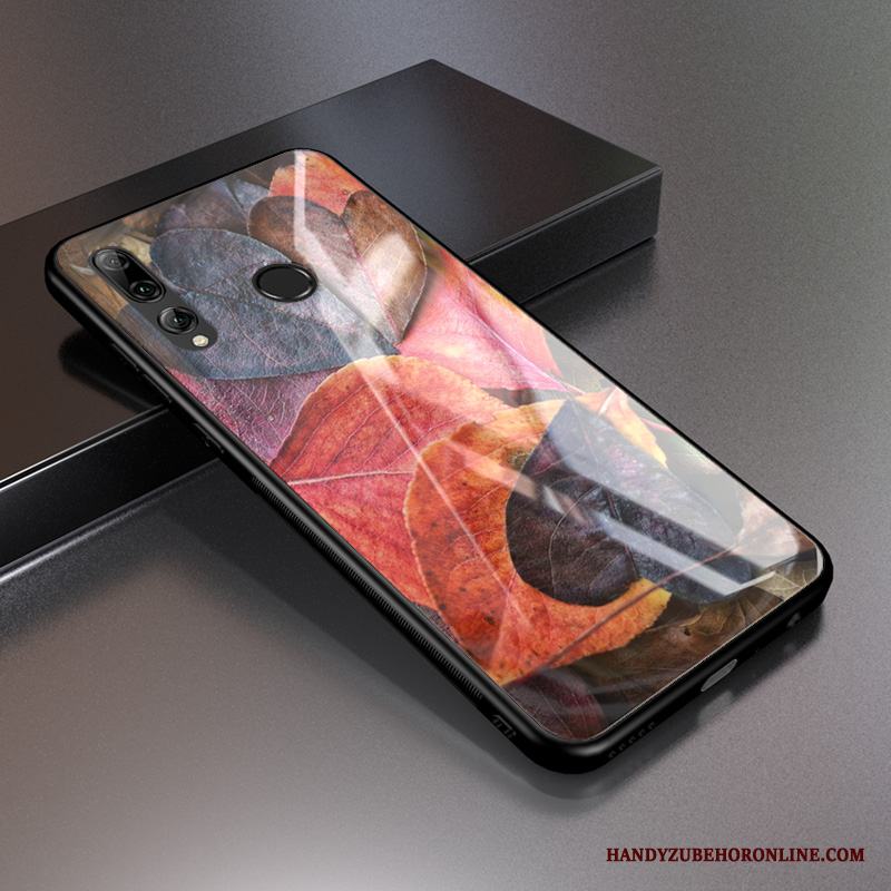 Huawei P Smart+ 2019 Anpassa Mönster Skärmskydd Film Personlighet Röd Skal Telefon Härdning