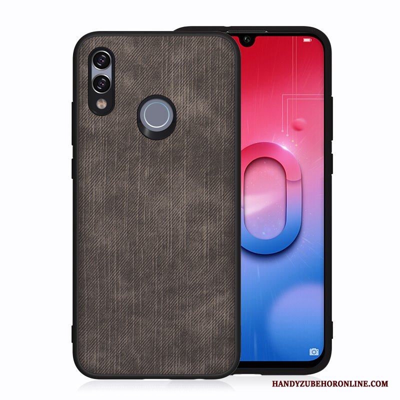 Huawei P Smart 2019 Fodral Skydd Bakre Omslag Skal Telefon All Inclusive Röd Denim