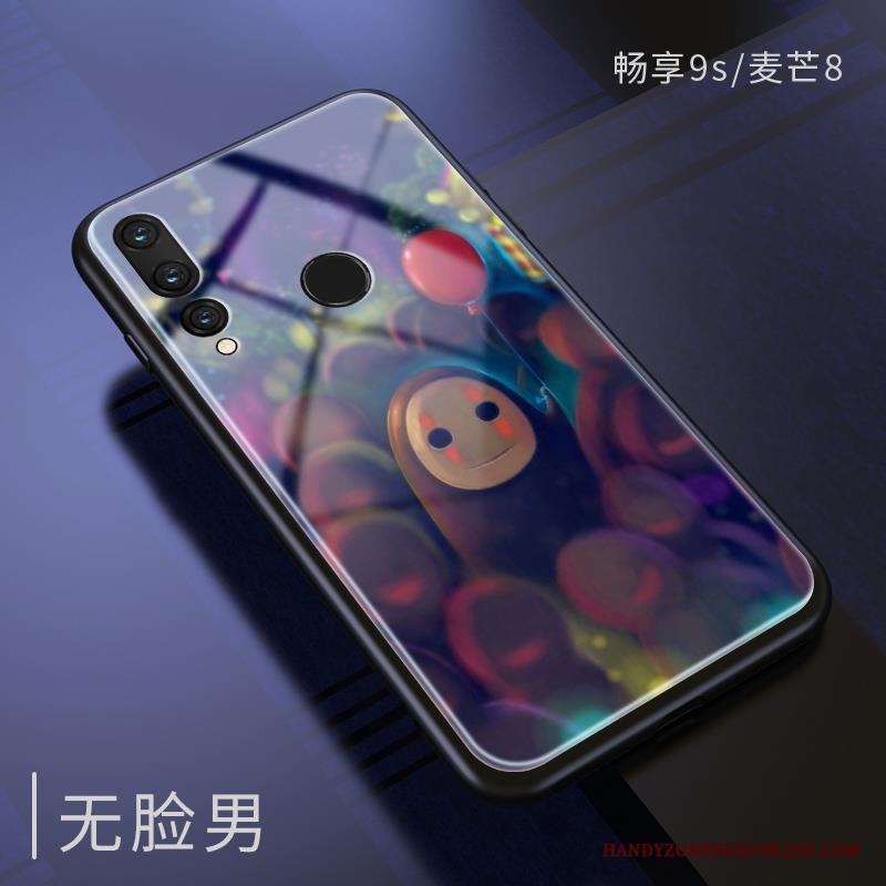 Huawei P Smart+ 2019 Ny Skydd Glas Silikon Grön Trend Varumärke Skal