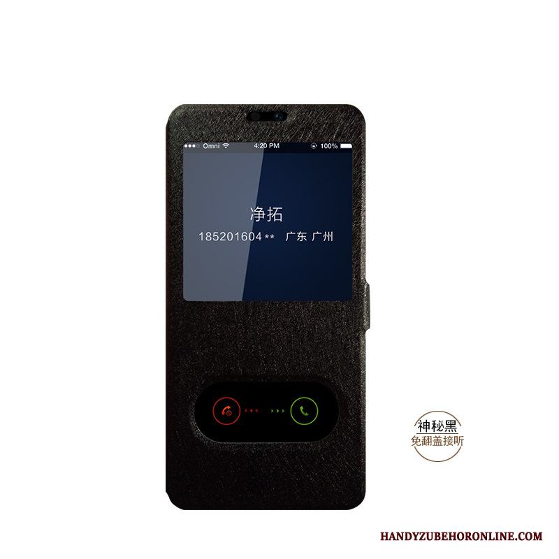 Huawei P Smart 2019 Skal Fodral Skydd Support Täcka Läderfodral Blå Mobil Telefon