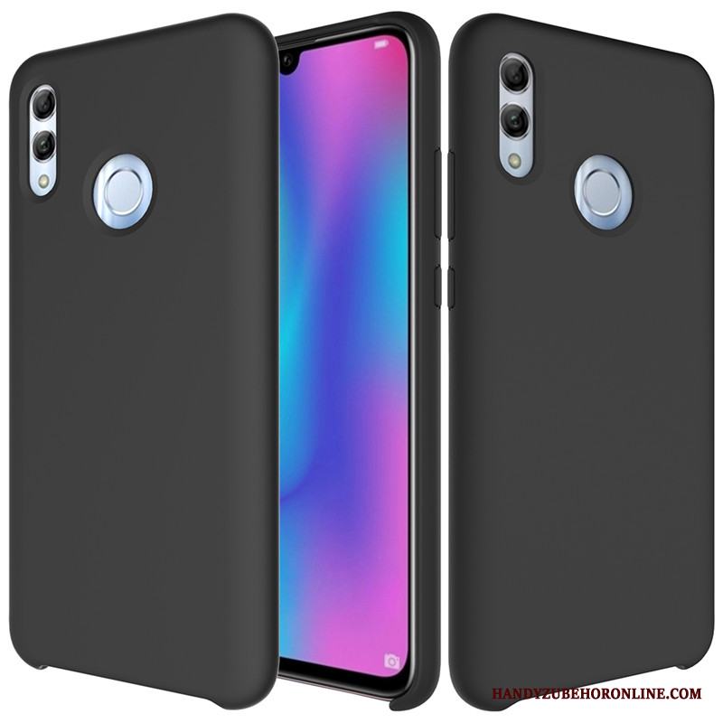 Huawei P Smart 2019 Vit Skal Telefon Silikon Skydd Fodral Nubuck Mjuk