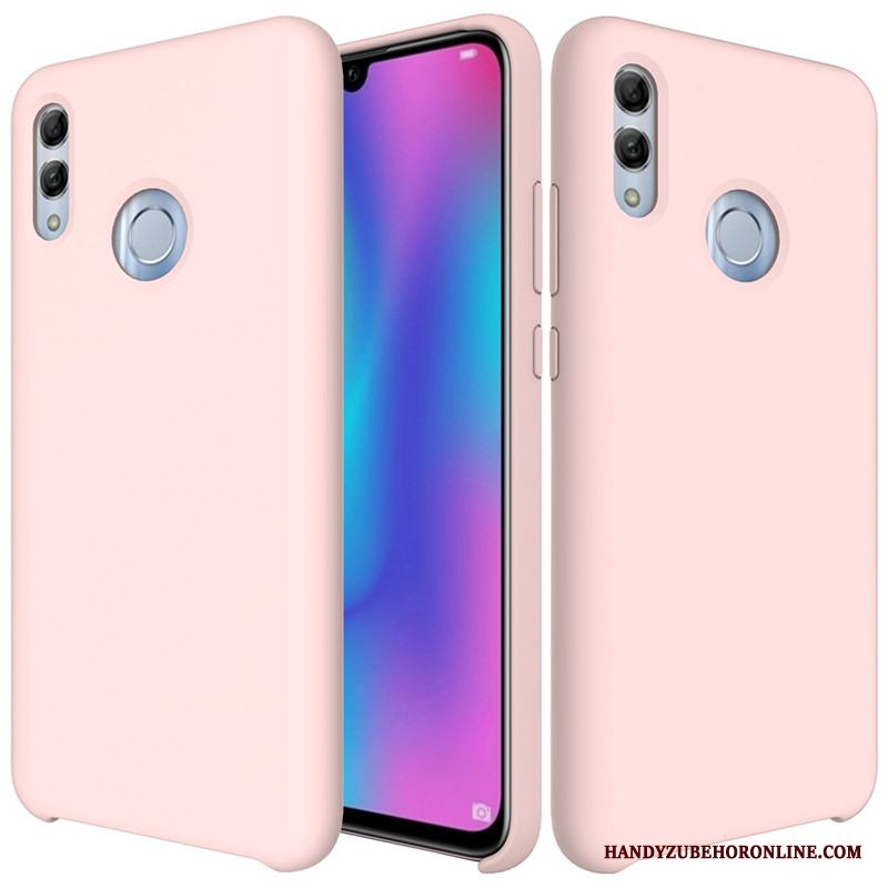 Huawei P Smart 2019 Vit Skal Telefon Silikon Skydd Fodral Nubuck Mjuk