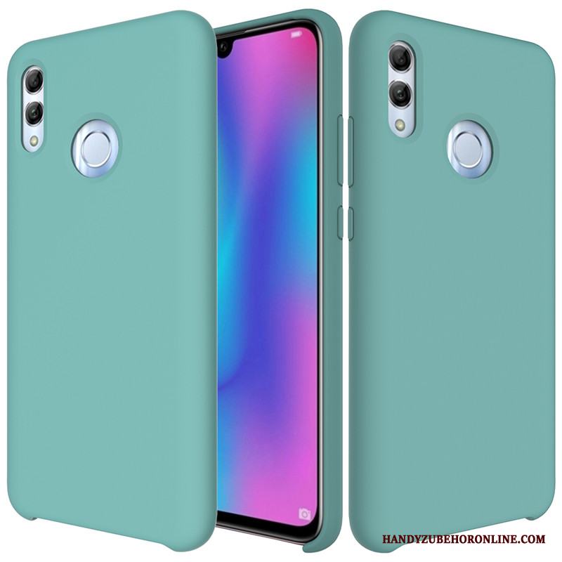 Huawei P Smart 2019 Vit Skal Telefon Silikon Skydd Fodral Nubuck Mjuk