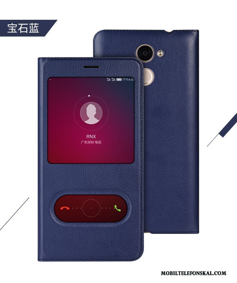 Huawei P Smart Fodral Svart Skal Telefon Täcka Skydd Läderfodral