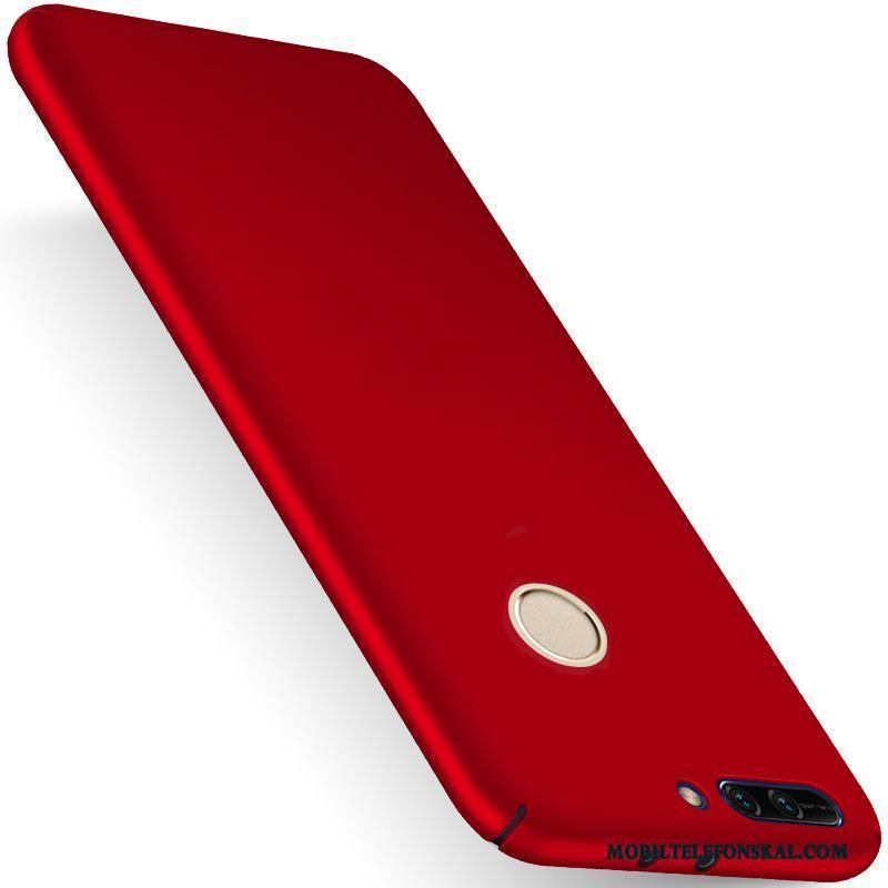 Huawei P Smart Guld All Inclusive Ny Fallskydd Skal Telefon Nubuck Röd
