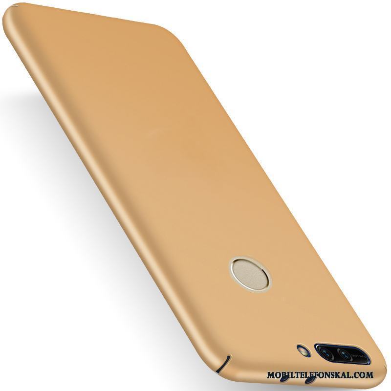 Huawei P Smart Guld All Inclusive Ny Fallskydd Skal Telefon Nubuck Röd