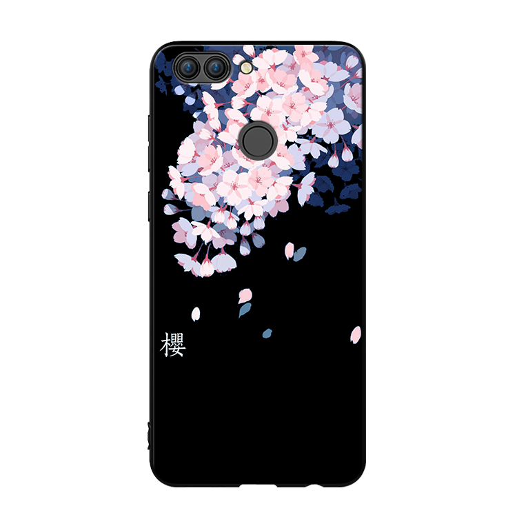 Huawei P Smart Mjuk Skydd Nubuck Skal Telefon Skönhet Cherry Fodral