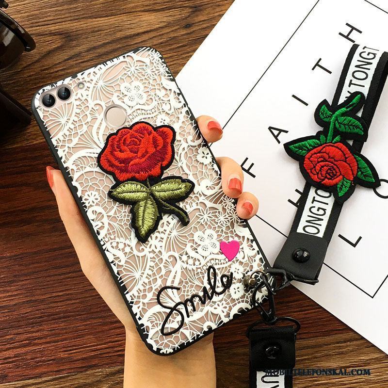 Huawei P Smart Skal Fodral Blommor Skydd Trend Personlighet Hängsmycken Fallskydd