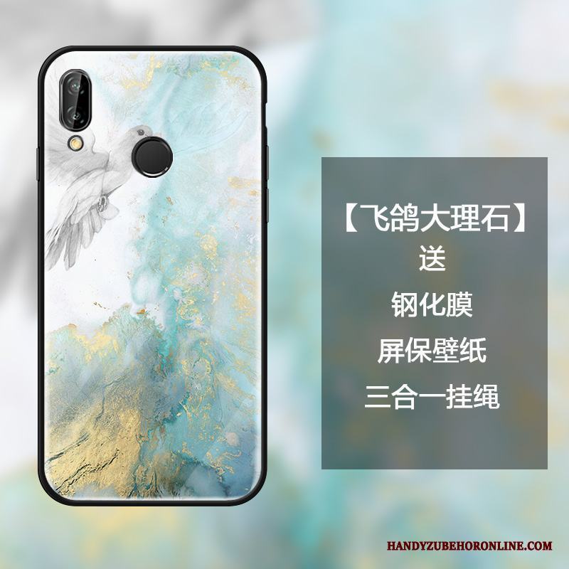 Huawei P Smart+ Skal Kreativa Mode Skydd Enkel Trend Hängsmycken Fodral