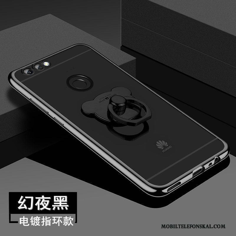 Huawei P Smart Transparent Blå Fodral Skal Telefon Skydd Silikon Fallskydd