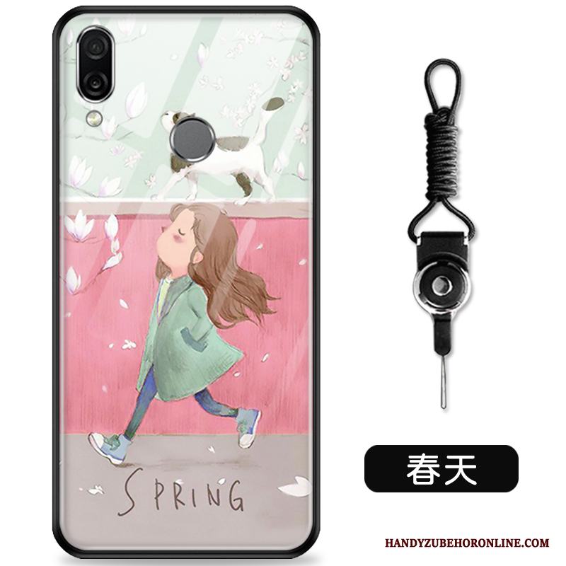 Huawei P Smart Z Hård Härdning Skal Telefon Glas Fallskydd Mjuk Katt