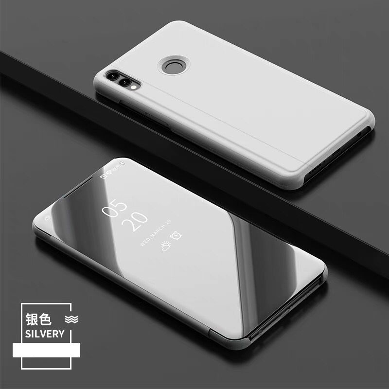 Huawei P Smart Z Täcka Blå Transparent Fallskydd Läderfodral Skal Telefon All Inclusive