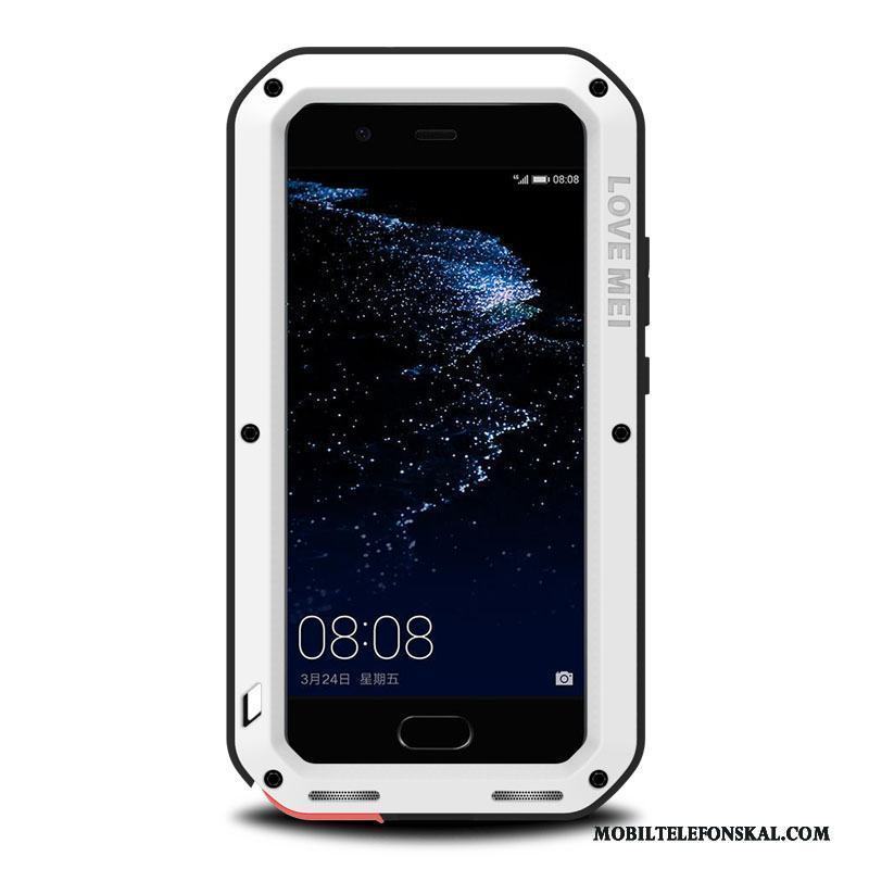 Huawei P10 All Inclusive Mobil Telefon Skydd Skal Metall Tre Försvar Fallskydd