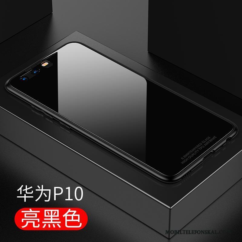 Huawei P10 All Inclusive Skydd Skal Telefon Nubuck Blå Mönster Slim