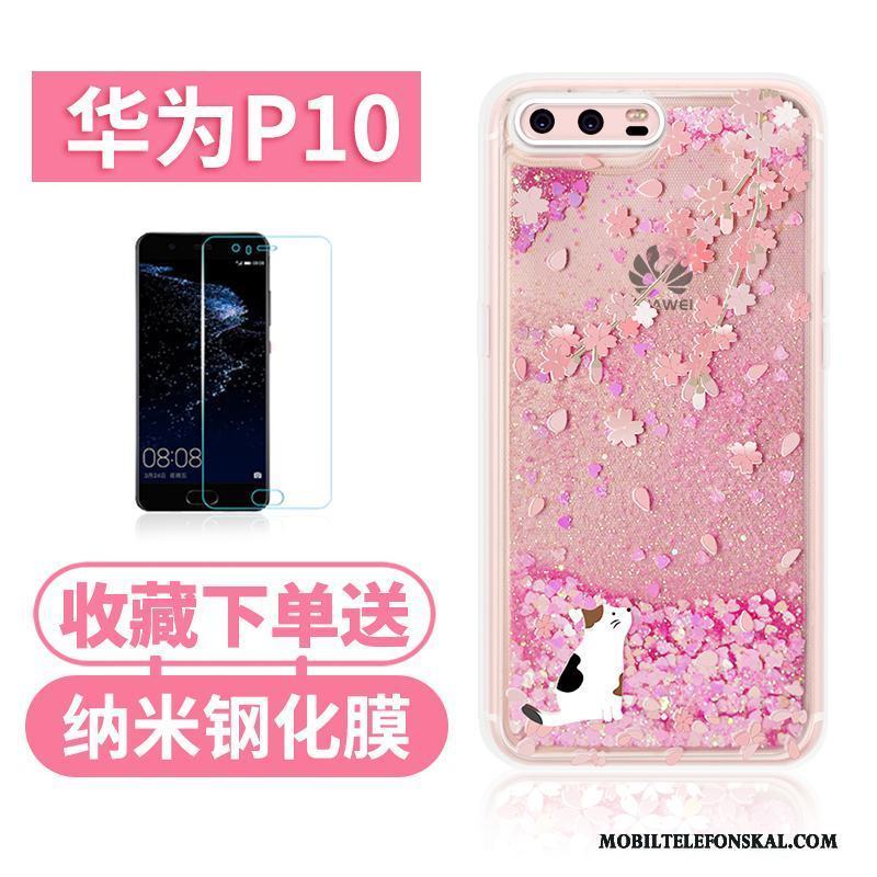 Huawei P10 Kvicksand All Inclusive Katt Skal Telefon Fodral Fallskydd Rosa