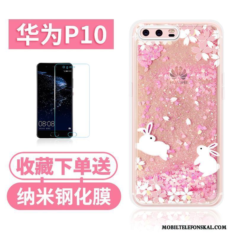 Huawei P10 Kvicksand All Inclusive Katt Skal Telefon Fodral Fallskydd Rosa