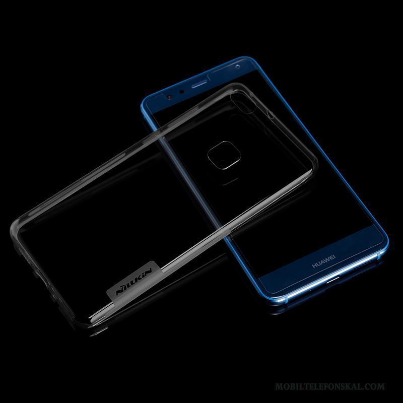 Huawei P10 Lite Fodral Mjuk Blå Skal Telefon Ungdom Transparent