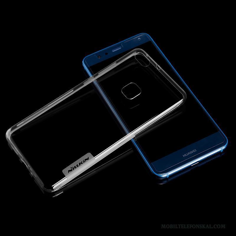 Huawei P10 Lite Fodral Mjuk Blå Skal Telefon Ungdom Transparent