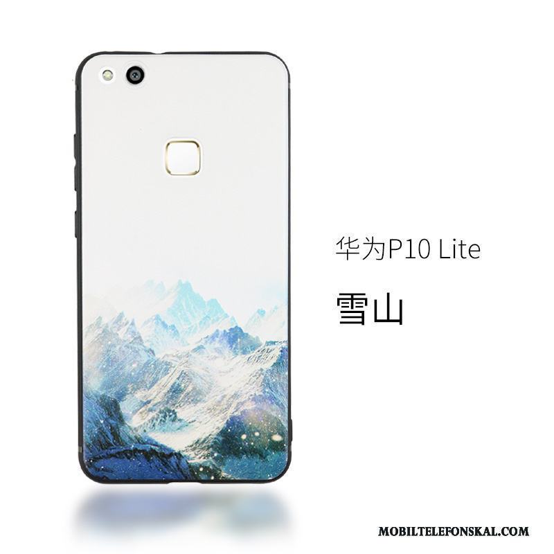 Huawei P10 Lite Färg Lättnad Hängsmycken Skal Support Fodral Silikon