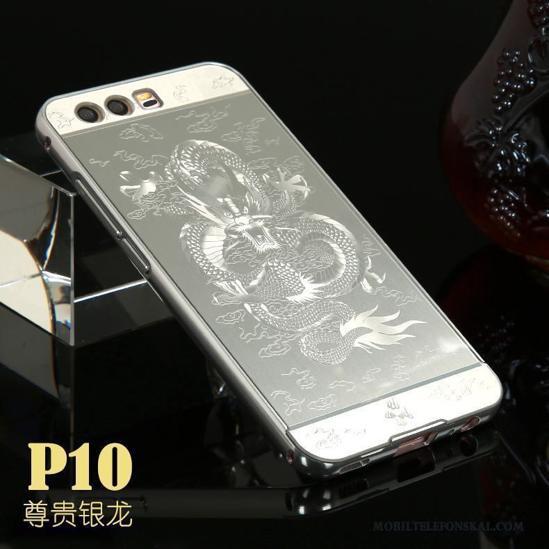 Huawei P10 Metall Kinesisk Drake Skal Telefon All Inclusive Hård Skydd Svart