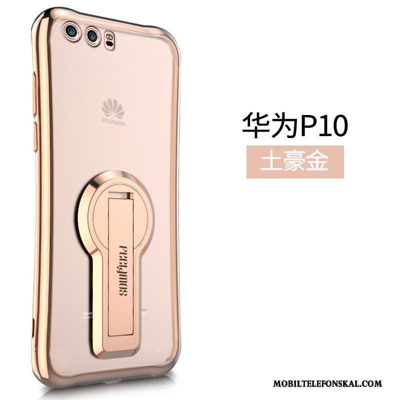 Huawei P10 Personlighet Fallskydd Skal Fodral Trend Mjuk Guld