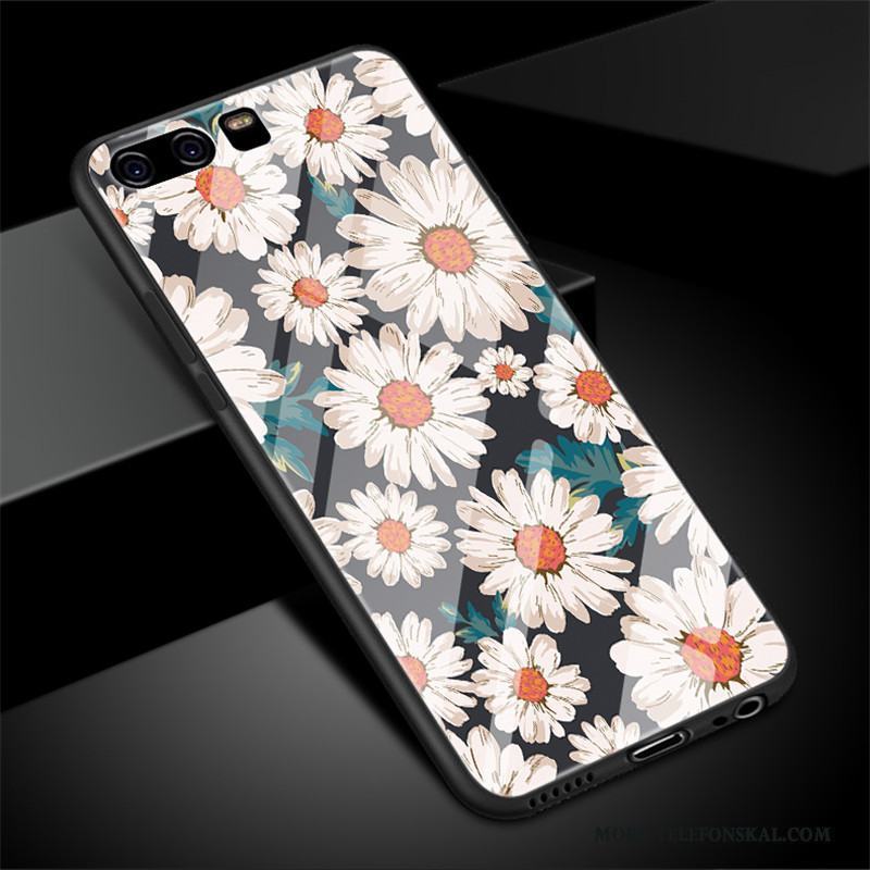 Huawei P10 Plus Fallskydd Grön Blommor Fodral Skal Telefon Silikon All Inclusive