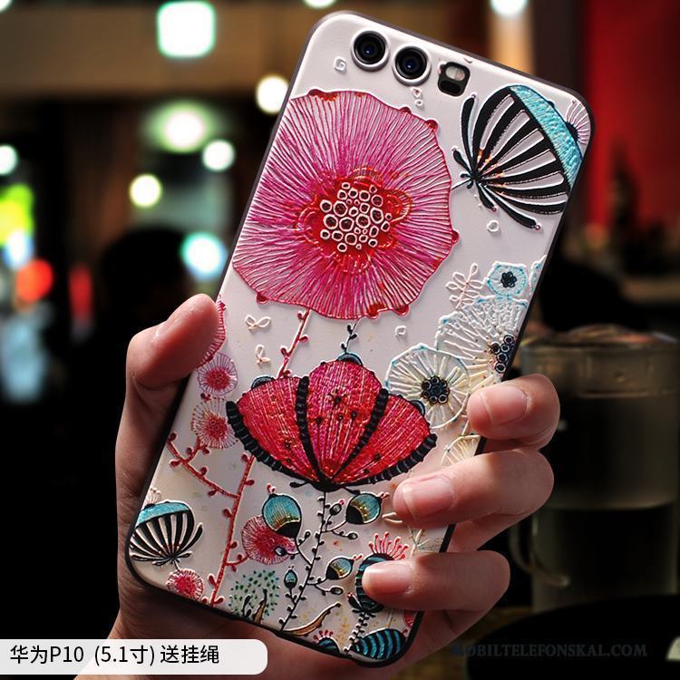 Huawei P10 Plus Fallskydd Personlighet Kreativa Skal Telefon Nubuck Silikon Gul
