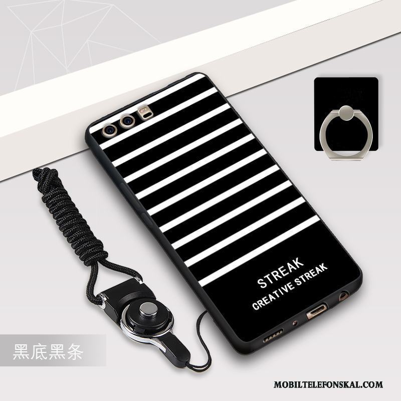Huawei P10 Plus Fodral Hängsmycken Skydd Silikon Skal Telefon Blå Fallskydd