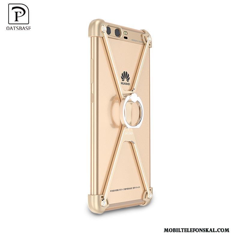 Huawei P10 Plus Hård Kreativa Skydd Trend Skal Frame Guld