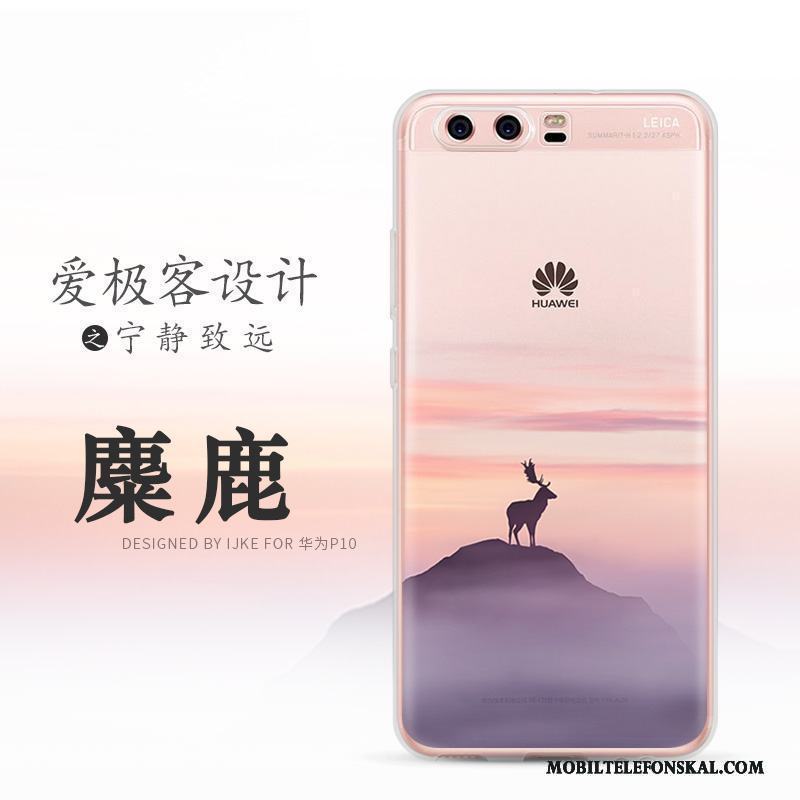 Huawei P10 Plus Mobil Telefon Skal Telefon Silikon Mjuk Svart Fodral Skydd