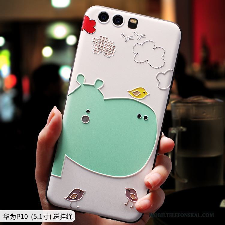 Huawei P10 Plus Personlighet Kreativa Tecknat Vacker Ljusblå Fallskydd Skal Telefon