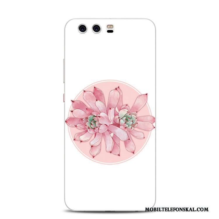 Huawei P10 Plus Ring Skal Telefon Mjuk Lättnad Support Silikon Rosa