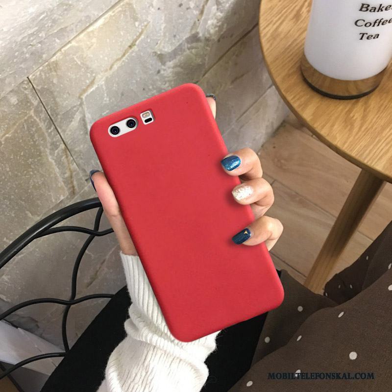 Huawei P10 Plus Silikon Slim Fallskydd Röd Skal Telefon All Inclusive Vinröd