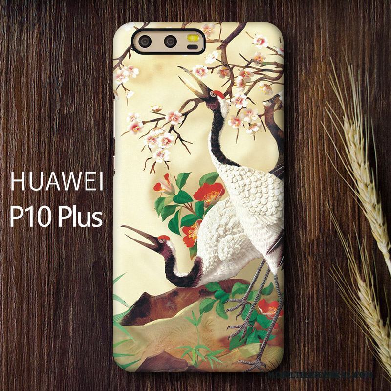 Huawei P10 Plus Skal Telefon Hård Kinesisk Stil Anpassa Ljusblå Kreativa Personlighet