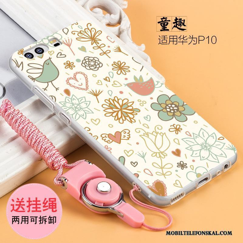 Huawei P10 Plus Skal Telefon Rosa Fallskydd Personlighet Kreativa Silikon Mjuk