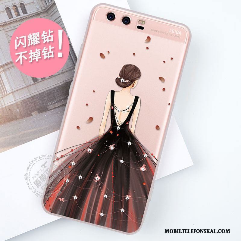 Huawei P10 Plus Trend Strass Kreativa Personlighet Skydd Silikon Skal Telefon