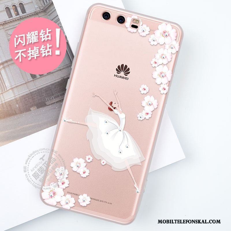 Huawei P10 Plus Trend Strass Kreativa Personlighet Skydd Silikon Skal Telefon