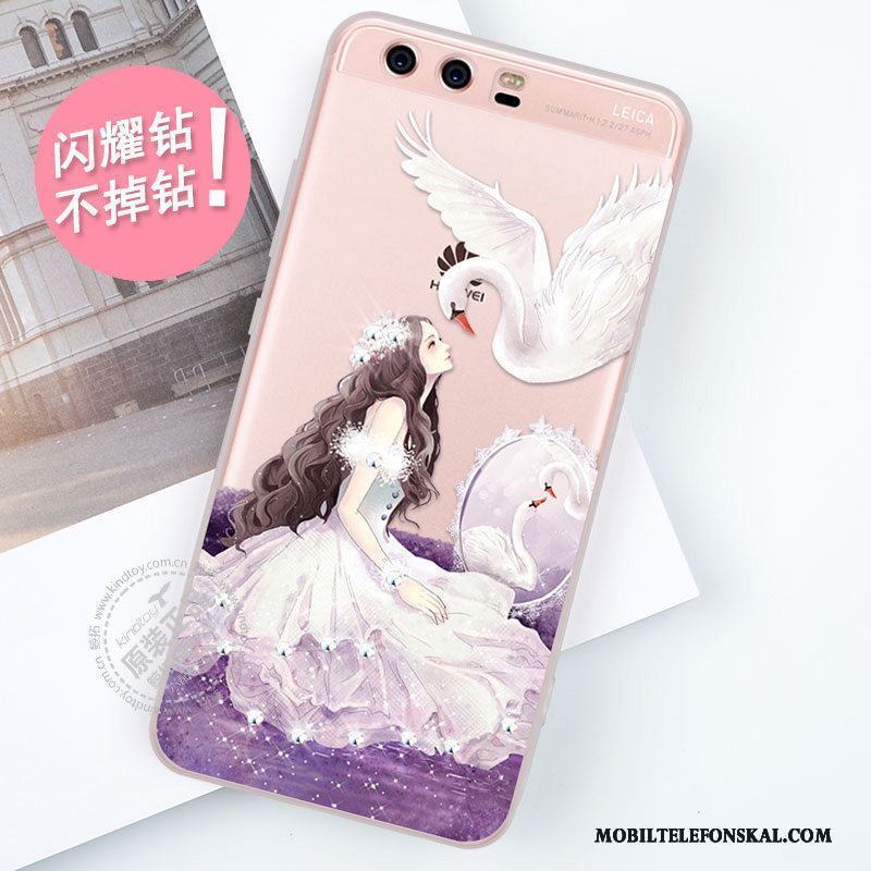 Huawei P10 Plus Trend Strass Kreativa Personlighet Skydd Silikon Skal Telefon