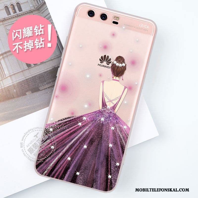 Huawei P10 Plus Trend Strass Kreativa Personlighet Skydd Silikon Skal Telefon