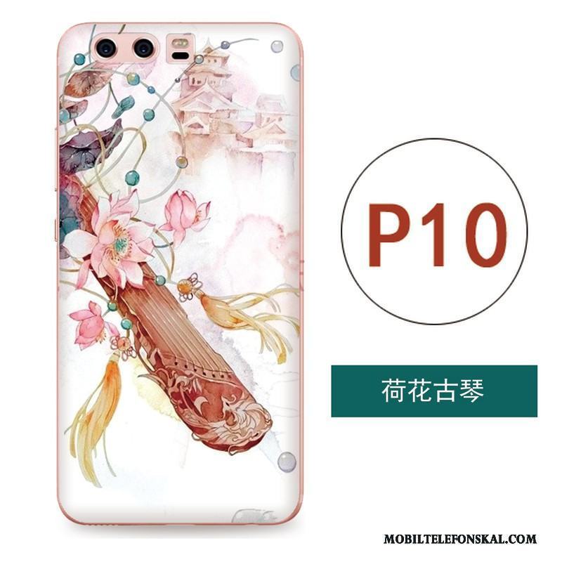 Huawei P10 Plus Vind Fallskydd Skal Telefon Hängsmycken Fodral Rosa Lättnad