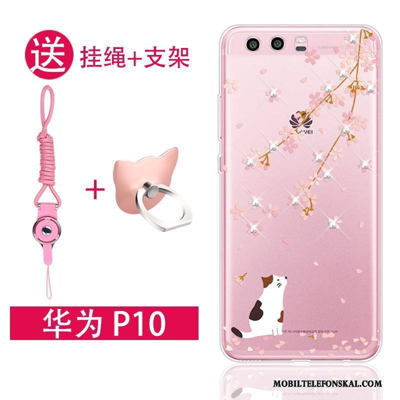 Huawei P10 Skal All Inclusive Mjuk Rosa Fodral Silikon Fallskydd Trend