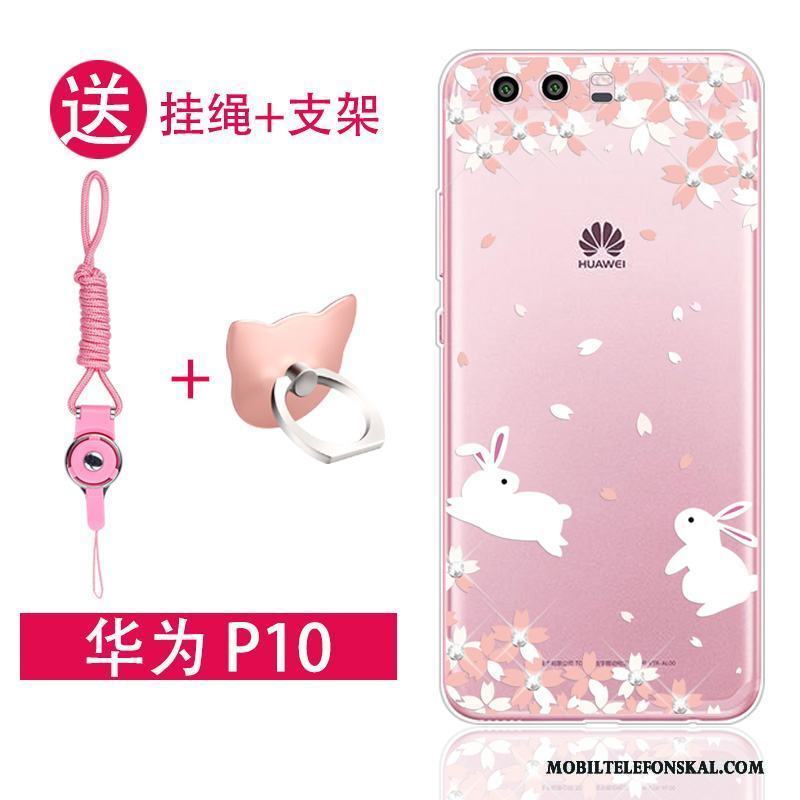 Huawei P10 Skal All Inclusive Mjuk Rosa Fodral Silikon Fallskydd Trend