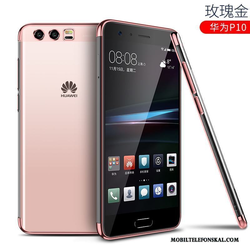 Huawei P10 Skal Mjuk Plating Transparent Slim All Inclusive Skydd Fallskydd