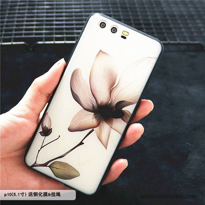 Huawei P10 Skydd Mobil Telefon Kreativa Skal Telefon Silikon Trend Blommor