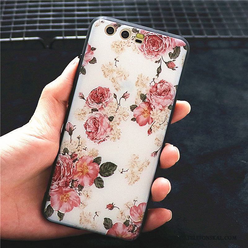 Huawei P10 Skydd Mobil Telefon Kreativa Skal Telefon Silikon Trend Blommor