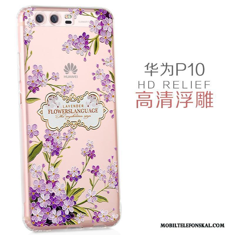 Huawei P10 Tecknat Personlighet Silikon Skal Telefon Vacker Skydd Transparent