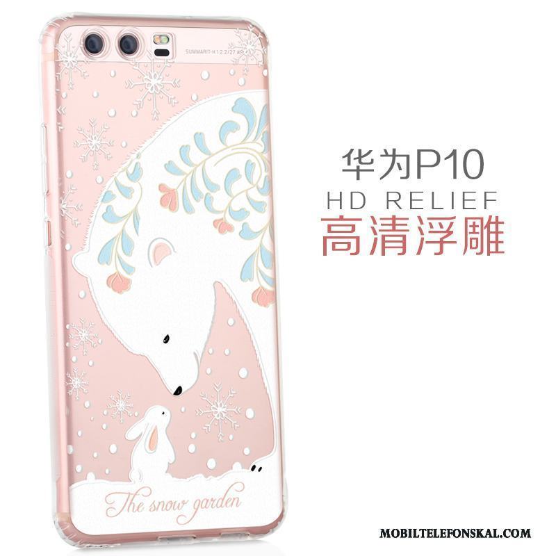 Huawei P10 Tecknat Personlighet Silikon Skal Telefon Vacker Skydd Transparent