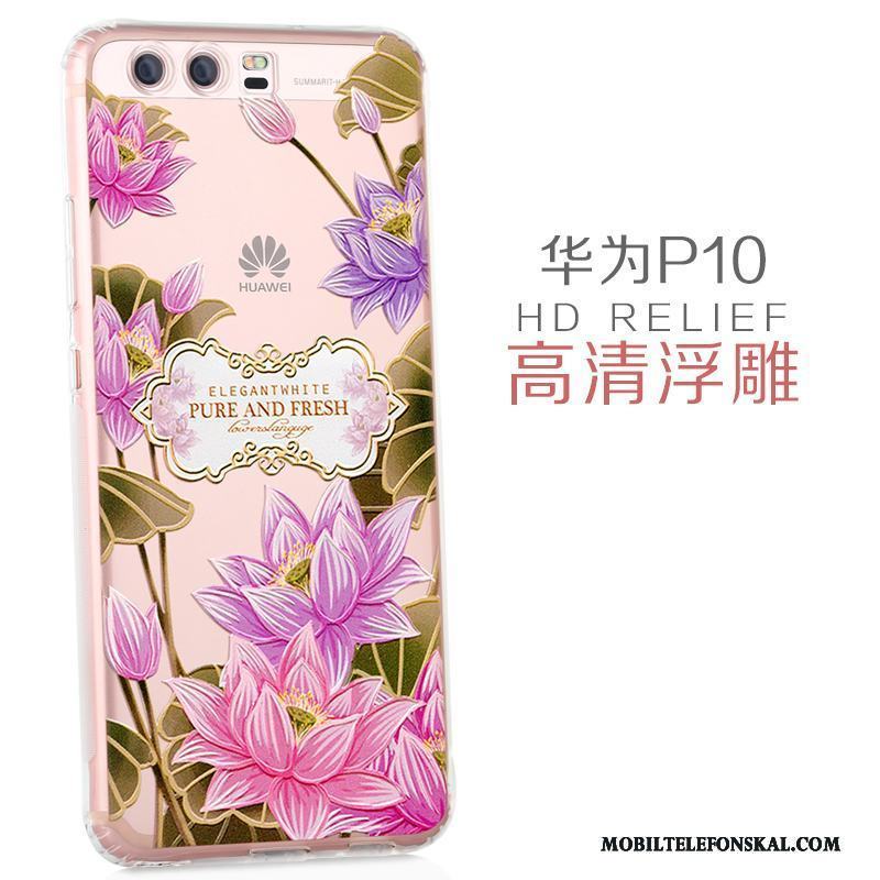 Huawei P10 Tecknat Personlighet Silikon Skal Telefon Vacker Skydd Transparent