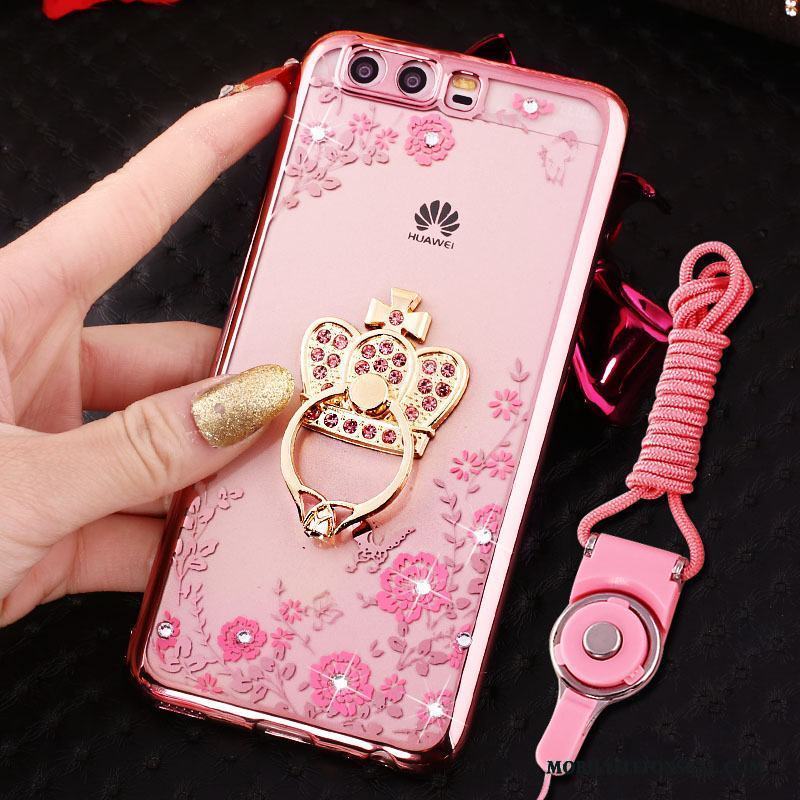 Huawei P10 Vacker Rosa Guld Skal Telefon Kreativa Tecknat Fallskydd Personlighet