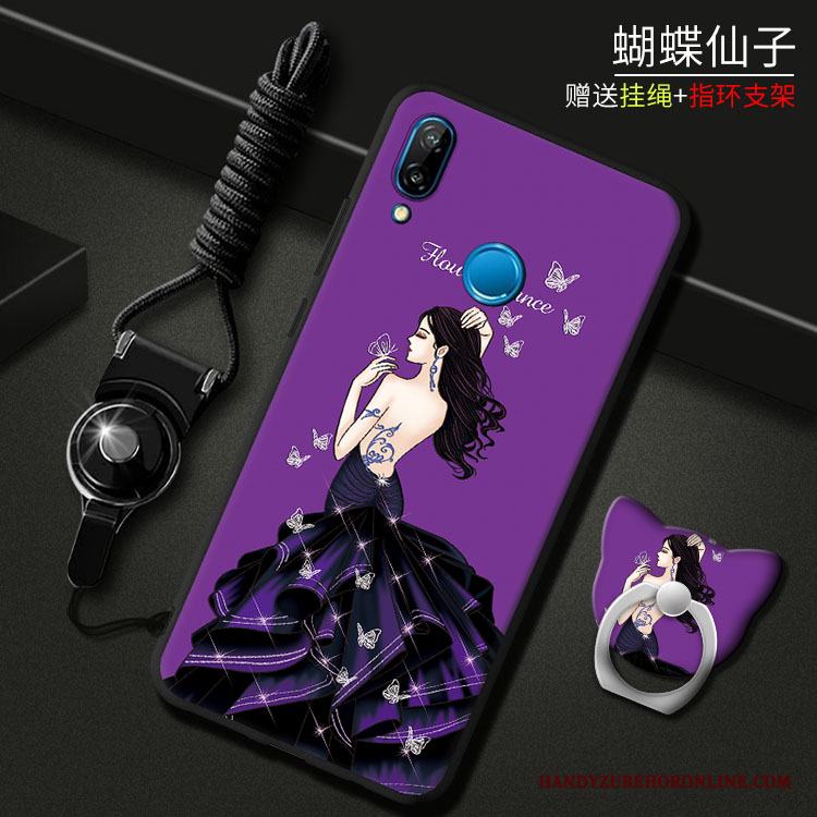 Huawei P20 Lite Silikon Röd Mjuk Fodral Skal Telefon Ungdom